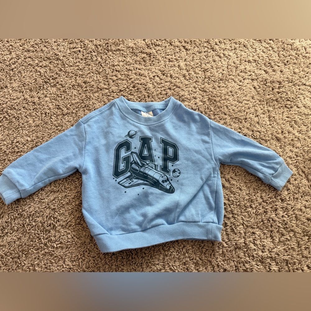 Preloved GAP Light Blue Space Shuttle Sweatshirt